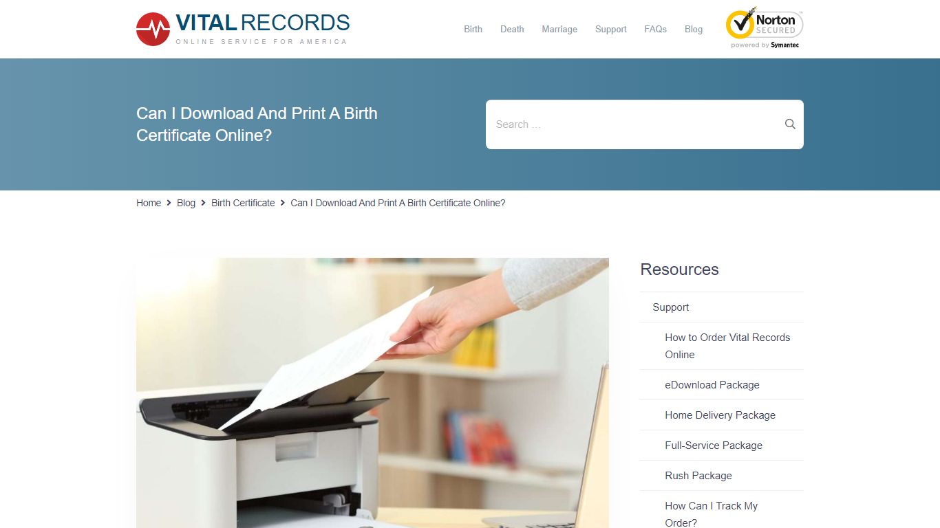 Can I Download And Print A Birth Certificate Online?