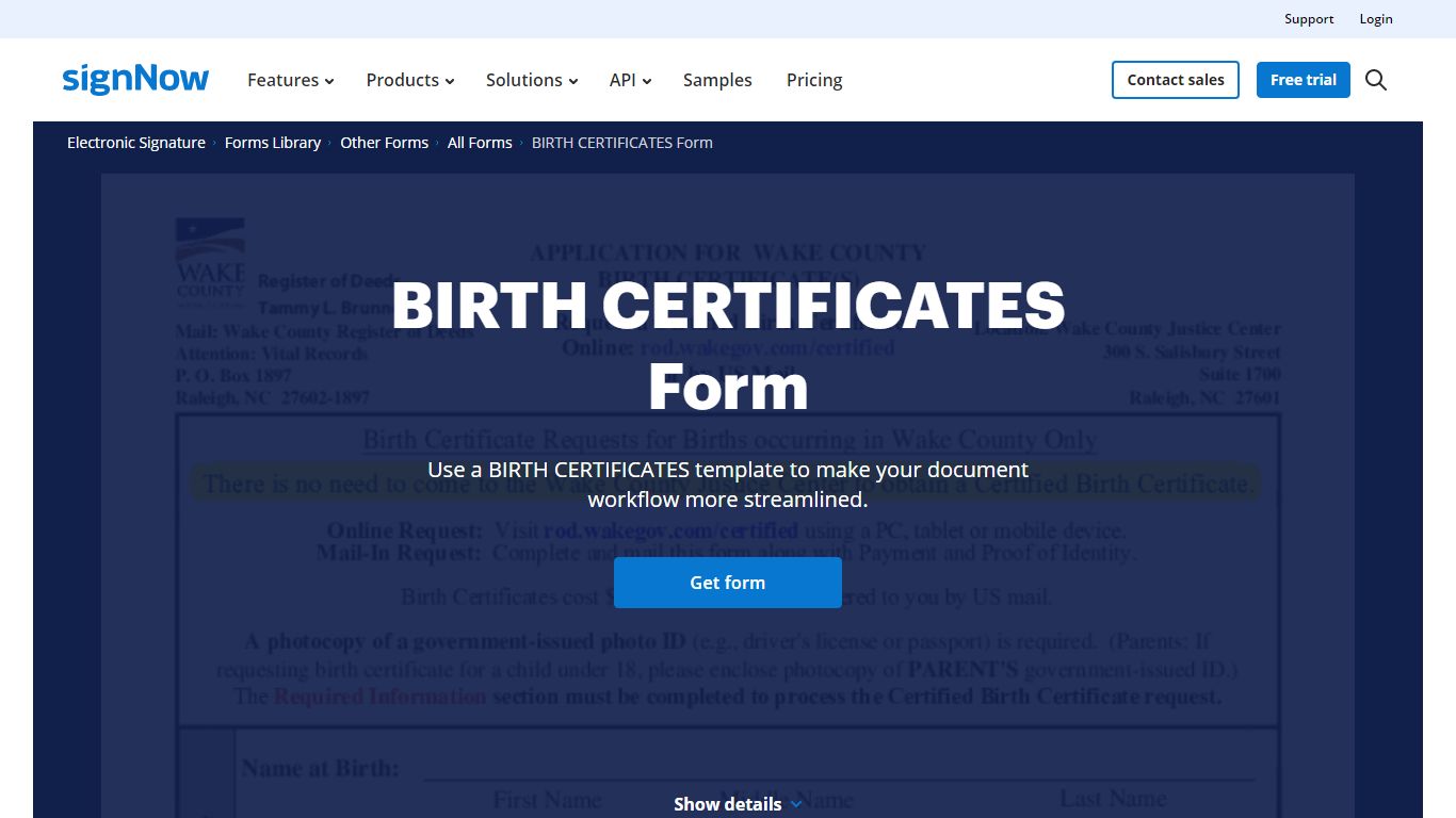 BIRTH CERTIFICATES Form - Fill Out and Sign Printable PDF Template ...